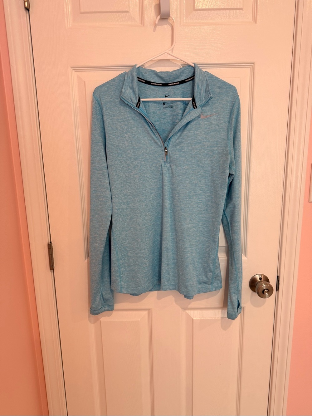 Nike Women’s Light Blue Heather Quarter-Zip Pullover